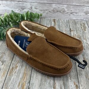 Hillcrest Suede Moccasin Slippers Shoes Size 13-14